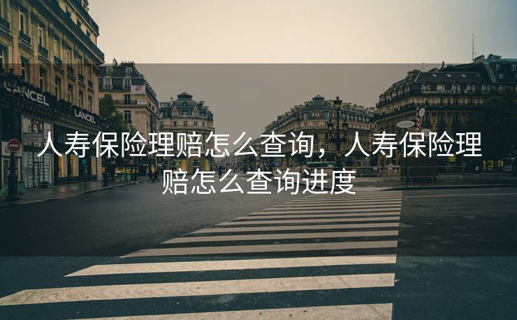 人寿保险理赔怎么查询，人寿保险理赔怎么查询进度