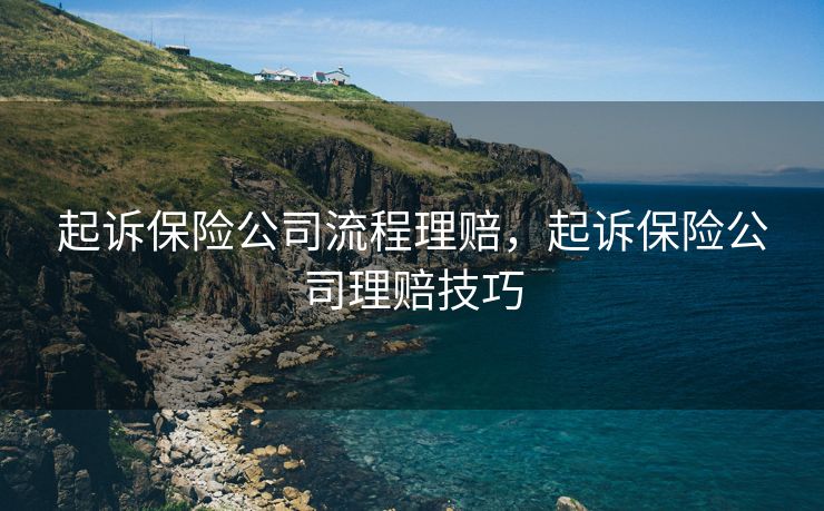 起诉保险公司流程理赔，起诉保险公司理赔技巧