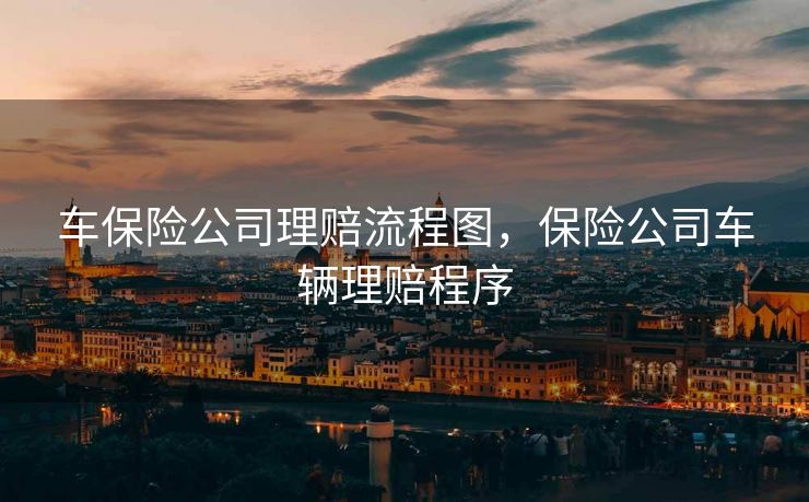 车保险公司理赔流程图，保险公司车辆理赔程序