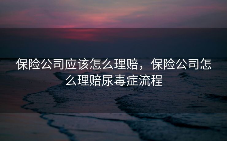 保险公司应该怎么理赔，保险公司怎么理赔尿毒症流程