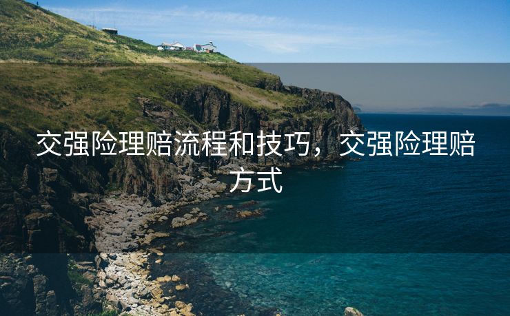 交强险理赔流程和技巧,交强险理赔方式 交强险理赔流程和技巧,交强险理赔方式