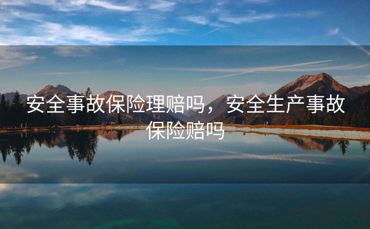 安全事故保险理赔吗，安全生产事故保险赔吗