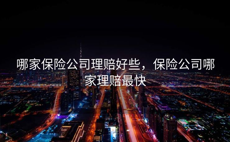 哪家保险公司理赔好些,保险公司哪家理赔最快 哪家保险公司理赔好些,保险公司哪家理赔最快