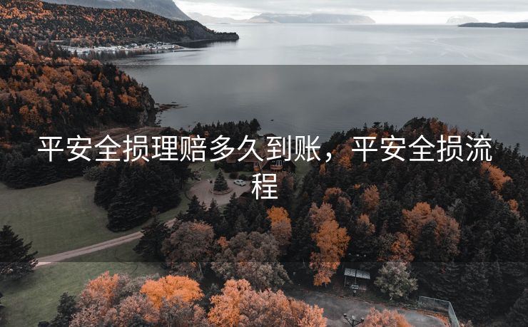 平安全损理赔多久到账，平安全损流程