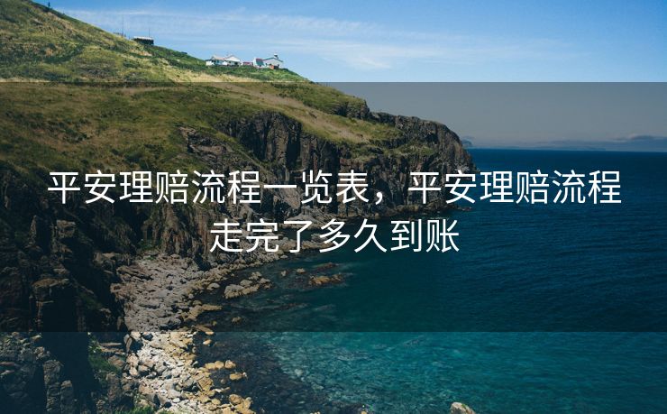 平安理赔流程一览表，平安理赔流程走完了多久到账