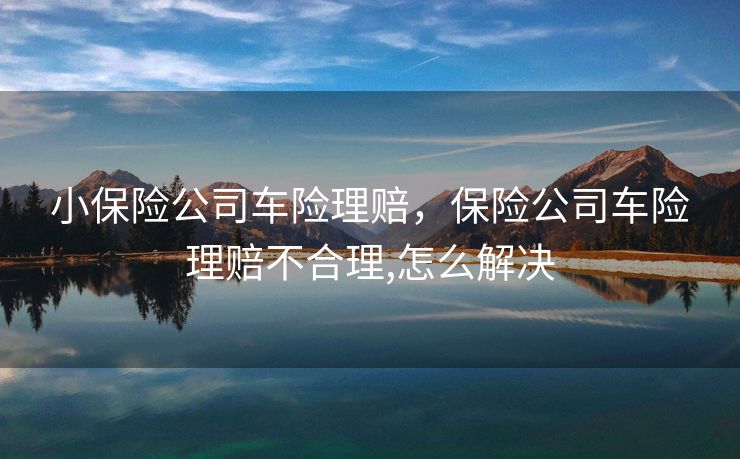 小保险公司车险理赔，保险公司车险理赔不合理,怎么解决