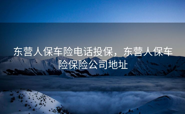 东营人保车险电话投保，东营人保车险保险公司地址