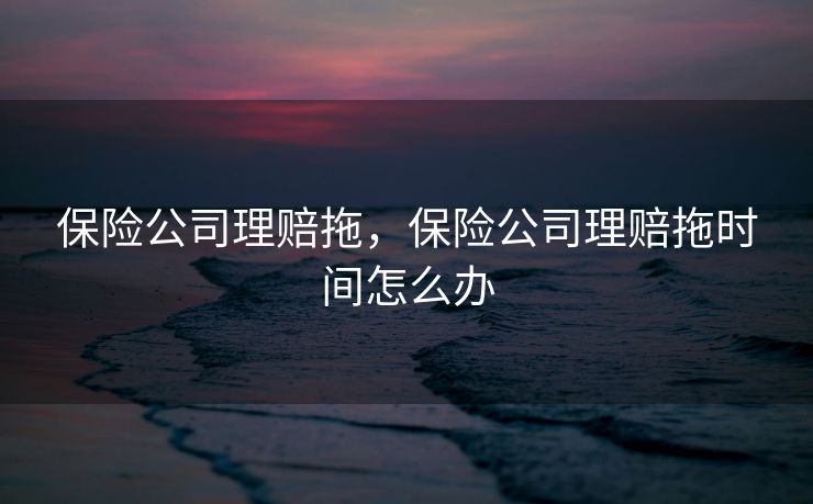 保险公司理赔拖，保险公司理赔拖时间怎么办