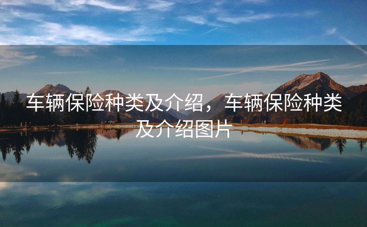 车辆保险种类及介绍，车辆保险种类及介绍图片