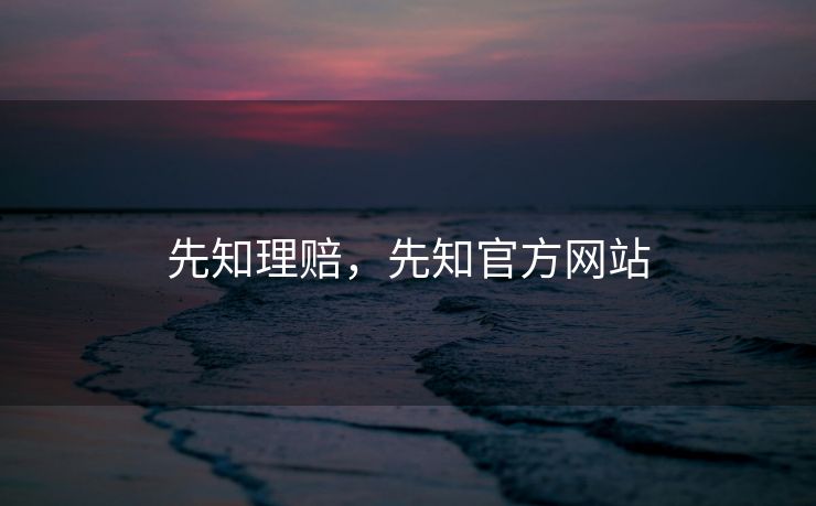 先知理赔，先知官方网站