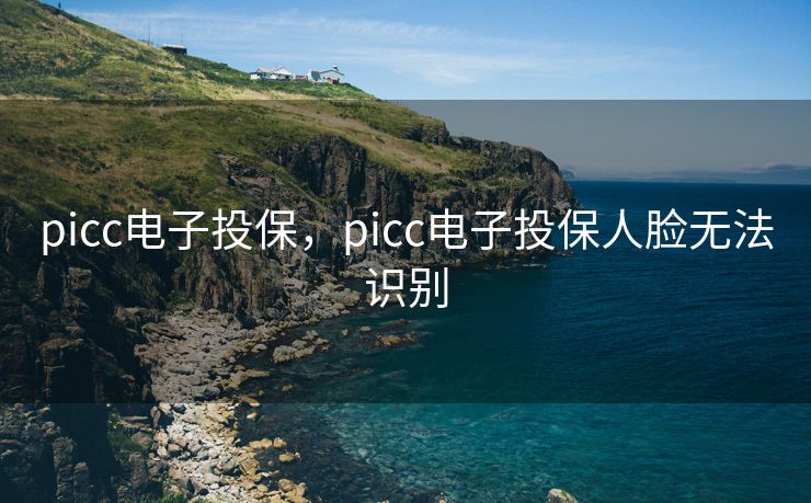 picc电子投保，picc电子投保人脸无法识别