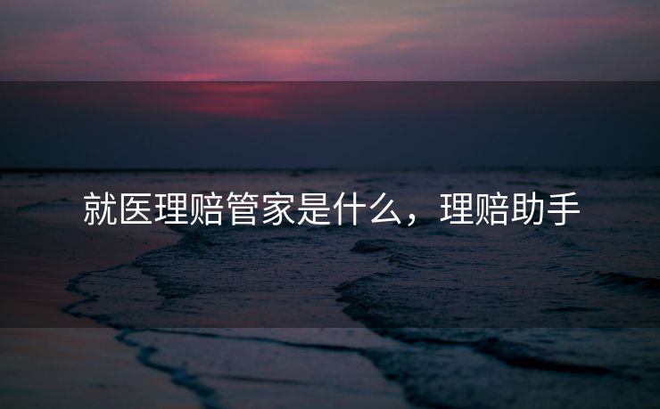 就医理赔管家是什么,理赔助手 就医理赔管家是什么,理赔助手