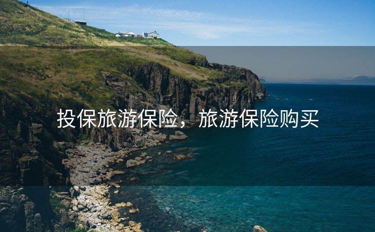 投保旅游保险，旅游保险购买