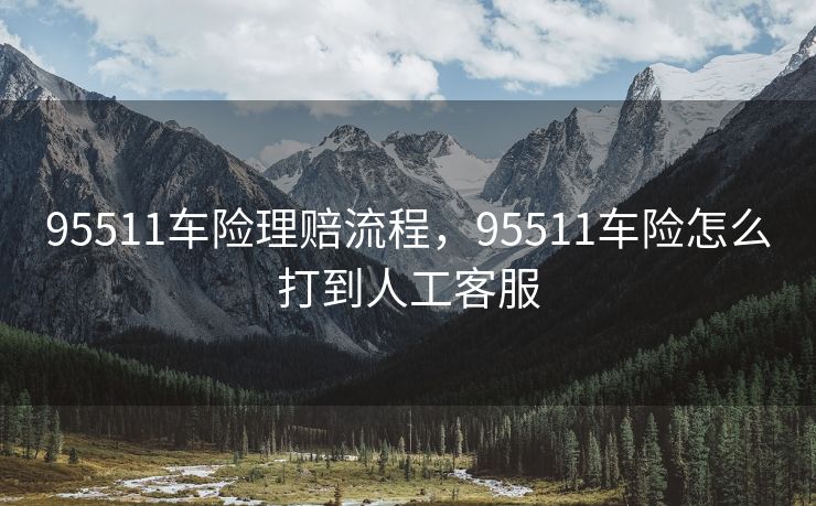 95511车险理赔流程，95511车险怎么打到人工客服