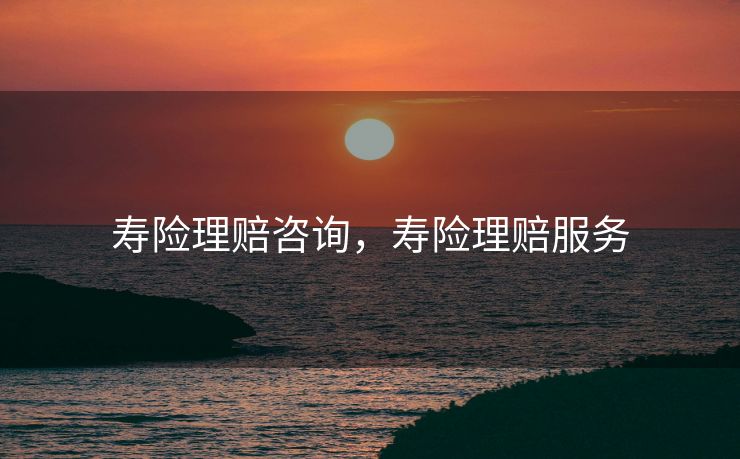 寿险理赔咨询，寿险理赔服务