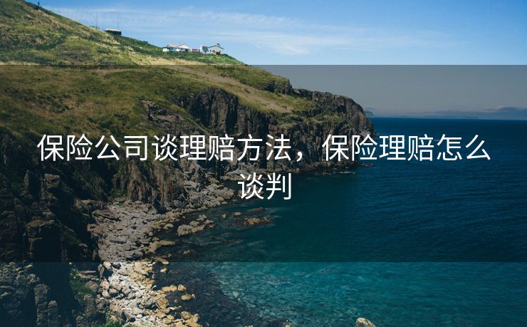 保险公司谈理赔方法，保险理赔怎么谈判