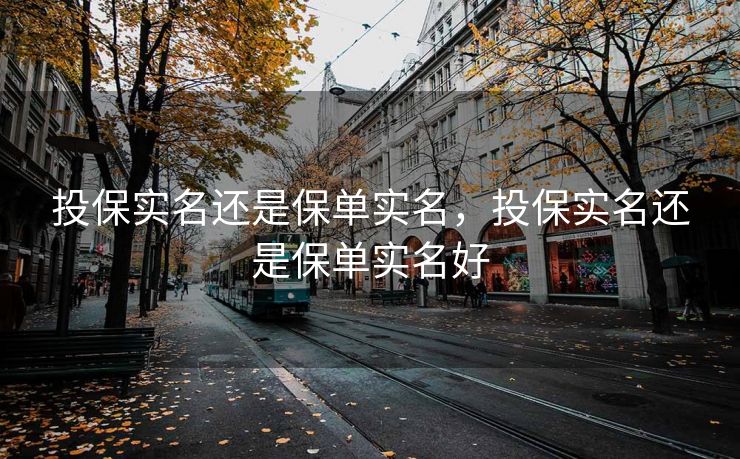 投保实名还是保单实名，投保实名还是保单实名好