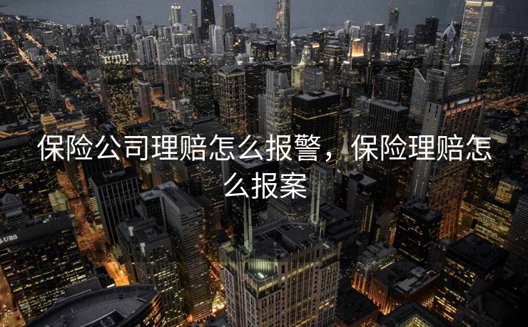 保险公司理赔怎么报警，保险理赔怎么报案