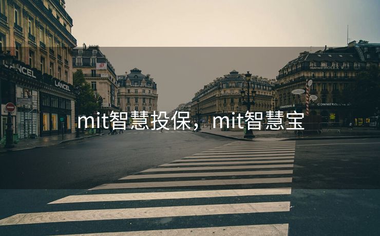 mit智慧投保，mit智慧宝