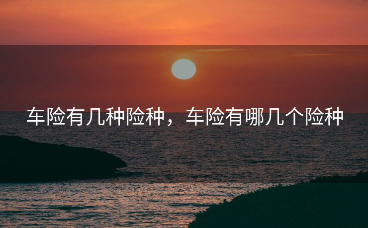 车险有几种险种，车险有哪几个险种