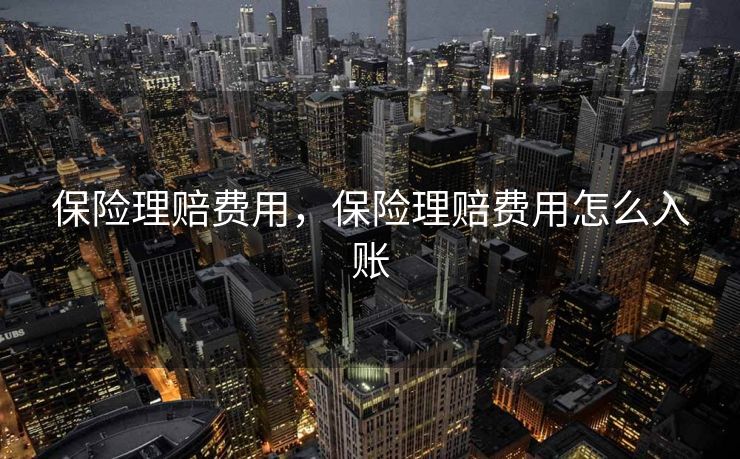 保险理赔费用，保险理赔费用怎么入账